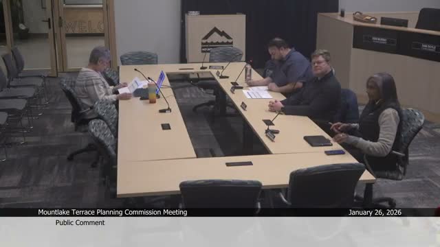 Mountlake Terrace planning commission pushes bike‑and‑pedestrian master plan into 2027–28 budget