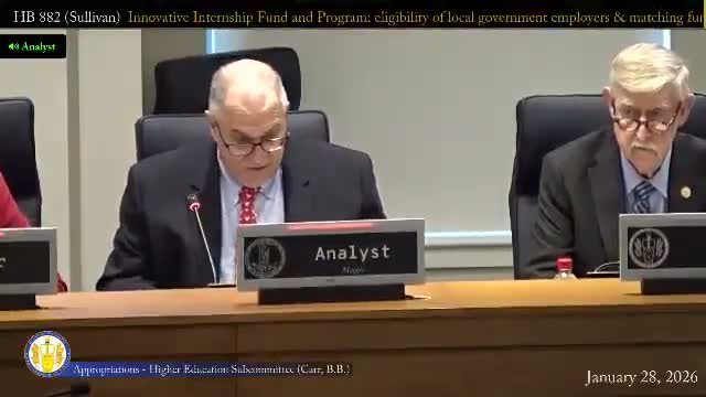 Panel adopts bill clarifying local governments' eligibility for state internship grants