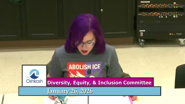 Oshkosh DEI committee approves minutes, hears presentations, and adjourns