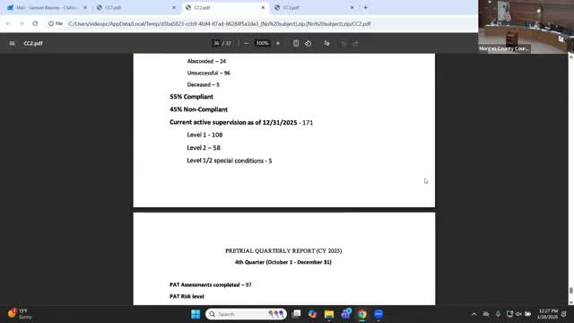 Board hears Department of Corrections audit update; referral agreements and data sharing among priorities