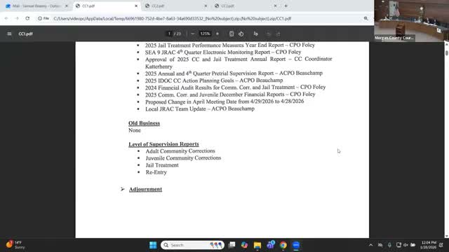 Morgan County corrections board: juvenile program shows modest gains as state funding outlook clouds plans