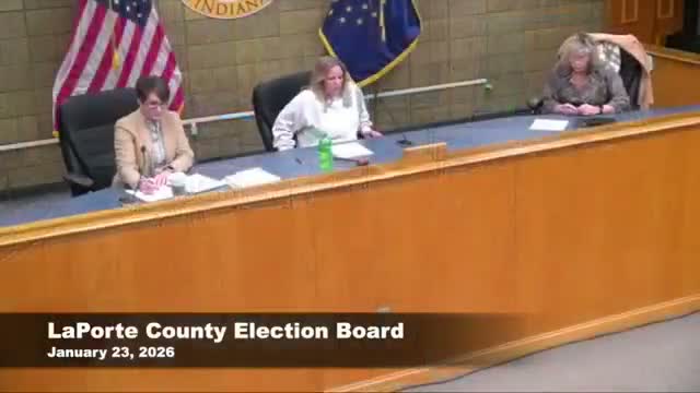 LaPorte County Election Board installs new member, elects Katie as president and moves to notify late campaign filer