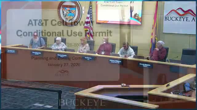 Planning commission approves AT&T conditional use permit for 90‑foot faux‑elm cell tower near private airstrip