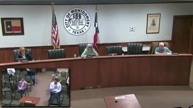 Montgomery council approves several plats and splits Montgomery Veil variance requests; tables one setback request