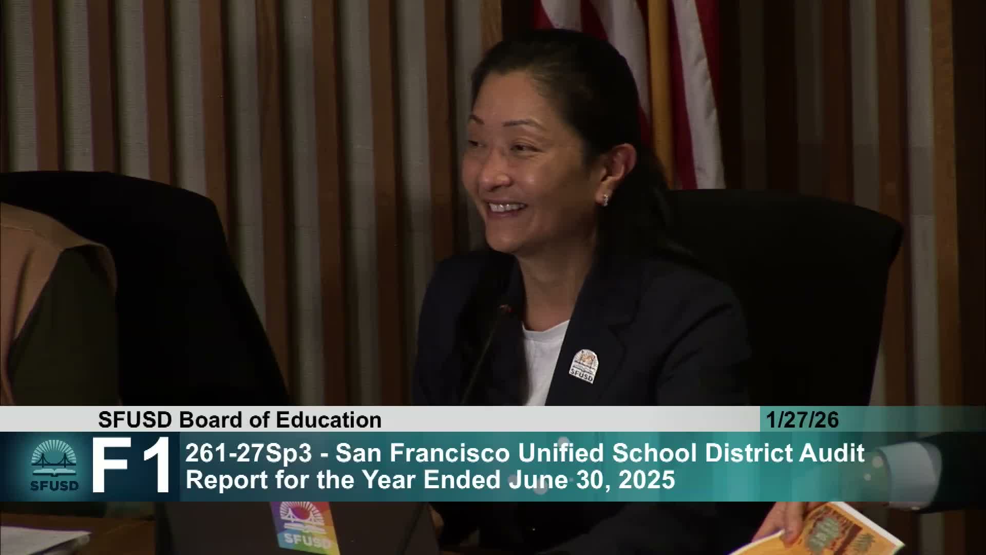 SFUSD board accepts audit with unmodified opinions, seeks tracking dashboard for corrective actions