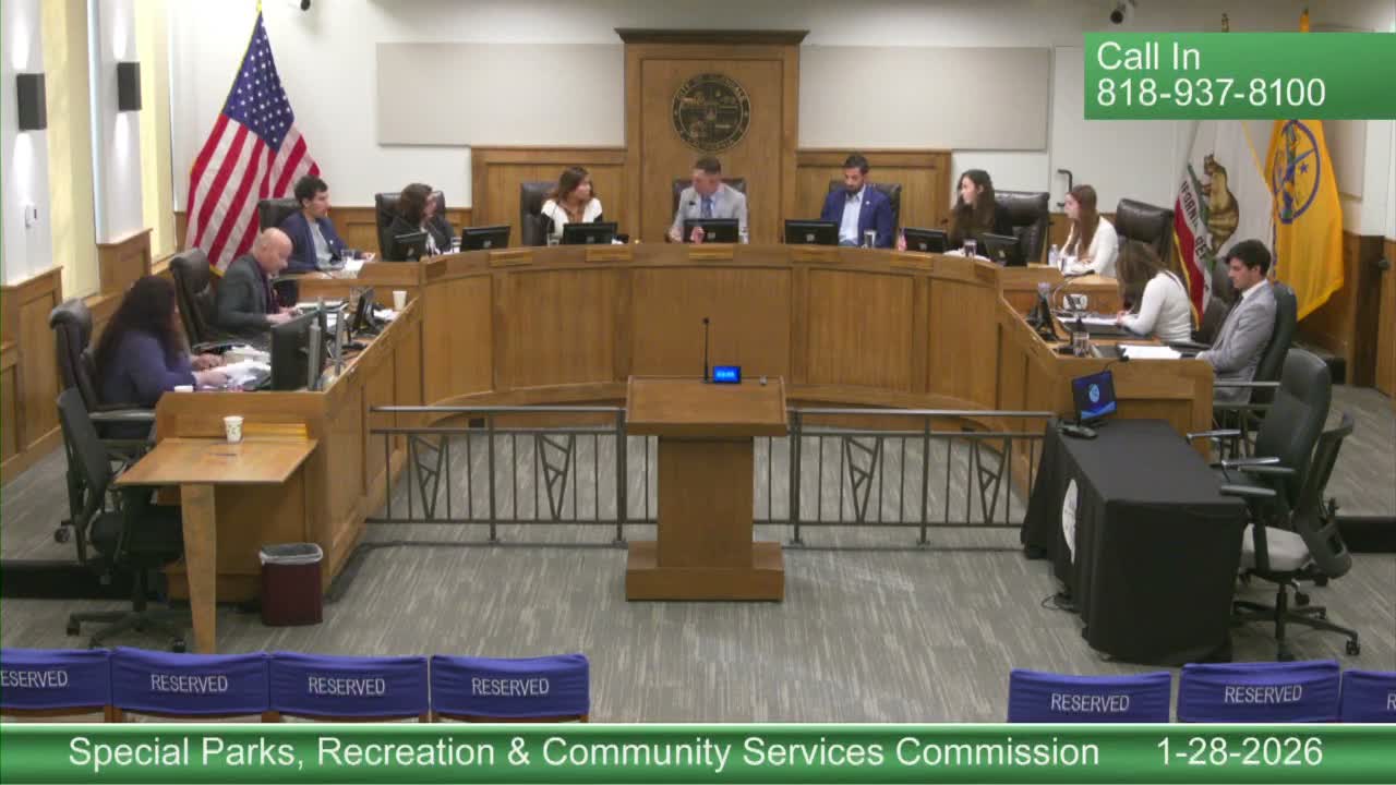 Parks Commission elects president and secretary for 2026 term