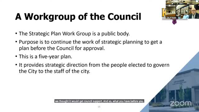 Keizer council reviews midterm goals and advances five‑year strategic plan