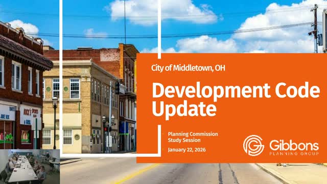 Middletown planning commission reviews wide-ranging development-code draft and schedules public review