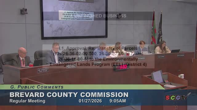 Brevard County approves transfer of 114 acres to EELS program to protect Hundred Acre Hollows