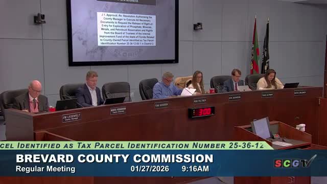 Brevard Commission signals support for Palm Bay's push to acquire segment of St. John's Heritage Parkway