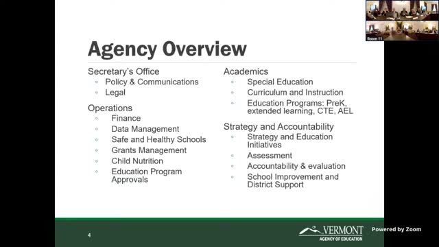 AOE outlines reorganization and "accelerated initiatives" including CTE changes and literacy work