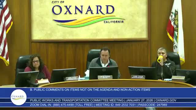 Oxnard ratepayer urges action on unfinished public-works projects, developer fees