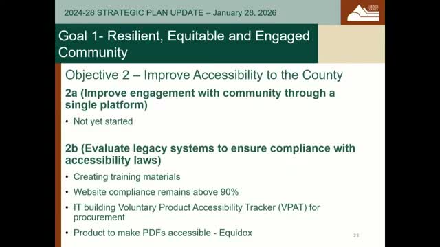Larimer County highlights digital‑accessibility work: 90%+ site compliance, VPAT repository and new PDF tool