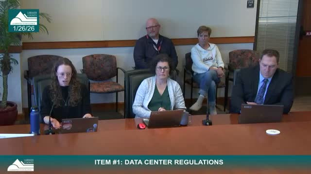 Larimer County staff propose 30‑day moratorium on hyperscale data centers ahead of Feb. 9 hearing