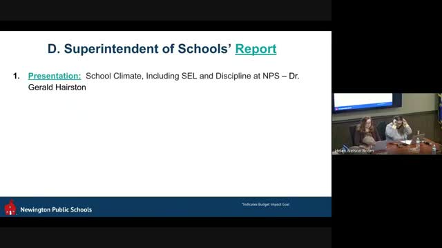 Newington presentation details school-climate framework and restorative practices