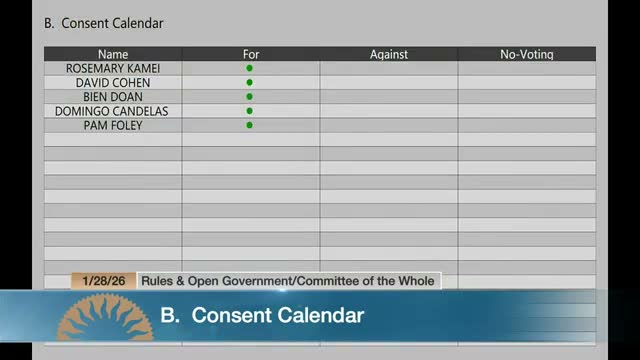 Rules committee approves workload analysis for Children and Youth Master Plan; staff, council clarify budget timing and scope