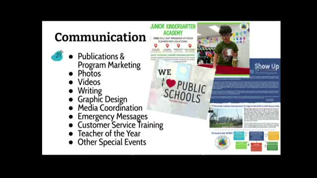 District details website, app and community‑education work; board urged to sustain ADA and translation efforts