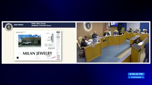 West Miami board approves Milan Jewelry and Beauty Supply sign permits, debates placement and aesthetics