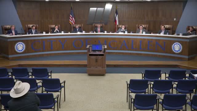 McAllen commission approves rezonings, a TABC variance, road consultant award and multiple appointments