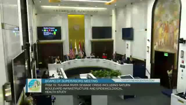 San Diego supervisors approve Saturn Boulevard repairs, health studies and expanded air‑purifier program to address Tijuana River pollution