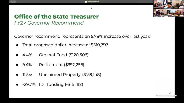 Treasurer outlines pension gains, Vermont Saves metrics and seeks funding for outreach and staffing