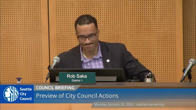 Council previewed Seattle City Light CEO vetting and public comment process