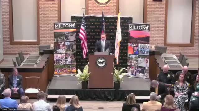 Milton mayor says 'The state of our city is strong,' outlines Deerfield plan, parks preservation and a pending court fight