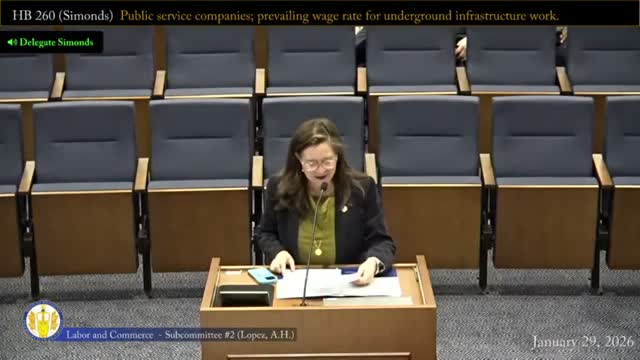 Panel moves bill to apply Virginia prevailing-wage rules to underground utility work