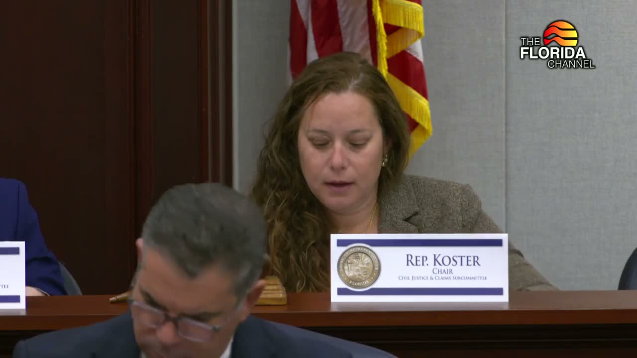 Subcommittee clears a stack of claims bills seeking relief for victims; committee unanimously reports multiple items favorably