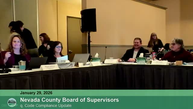 Code compliance staff update procedures; supervisors debate body‑worn cameras' costs and privacy