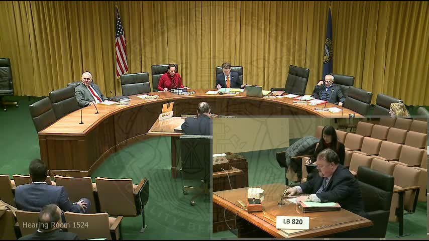 Committee reviews LB820 to consolidate NPERS rules, clear transfer language and allow future Roth option