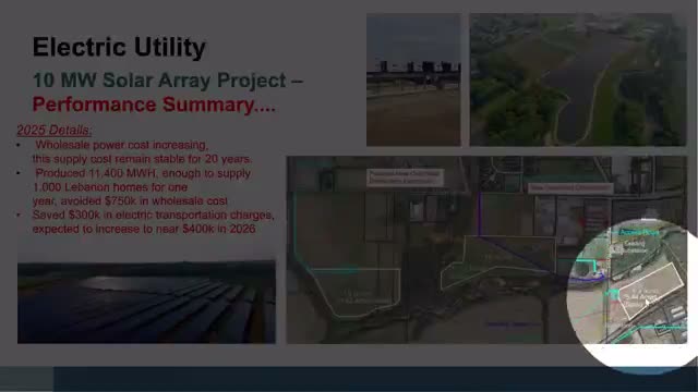 Lebanon utility details solar arrays and a $28M behind-the-meter generator plan