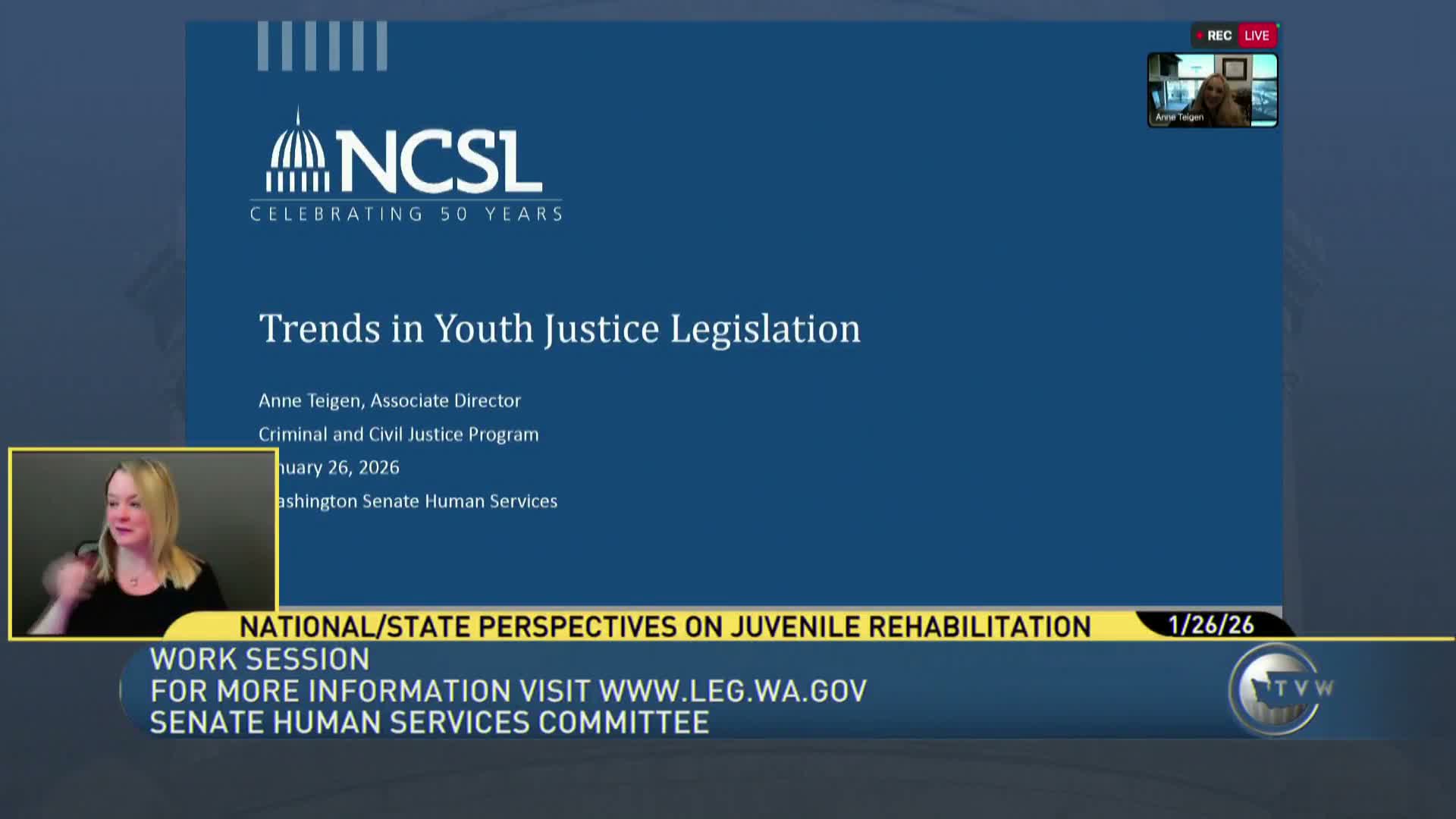 Senate committee hears national trends and DCYF progress on juvenile rehabilitation