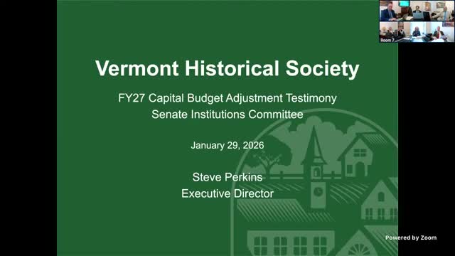 Vermont Historical Society urges committee to fund Munter climate unit to protect rare collections
