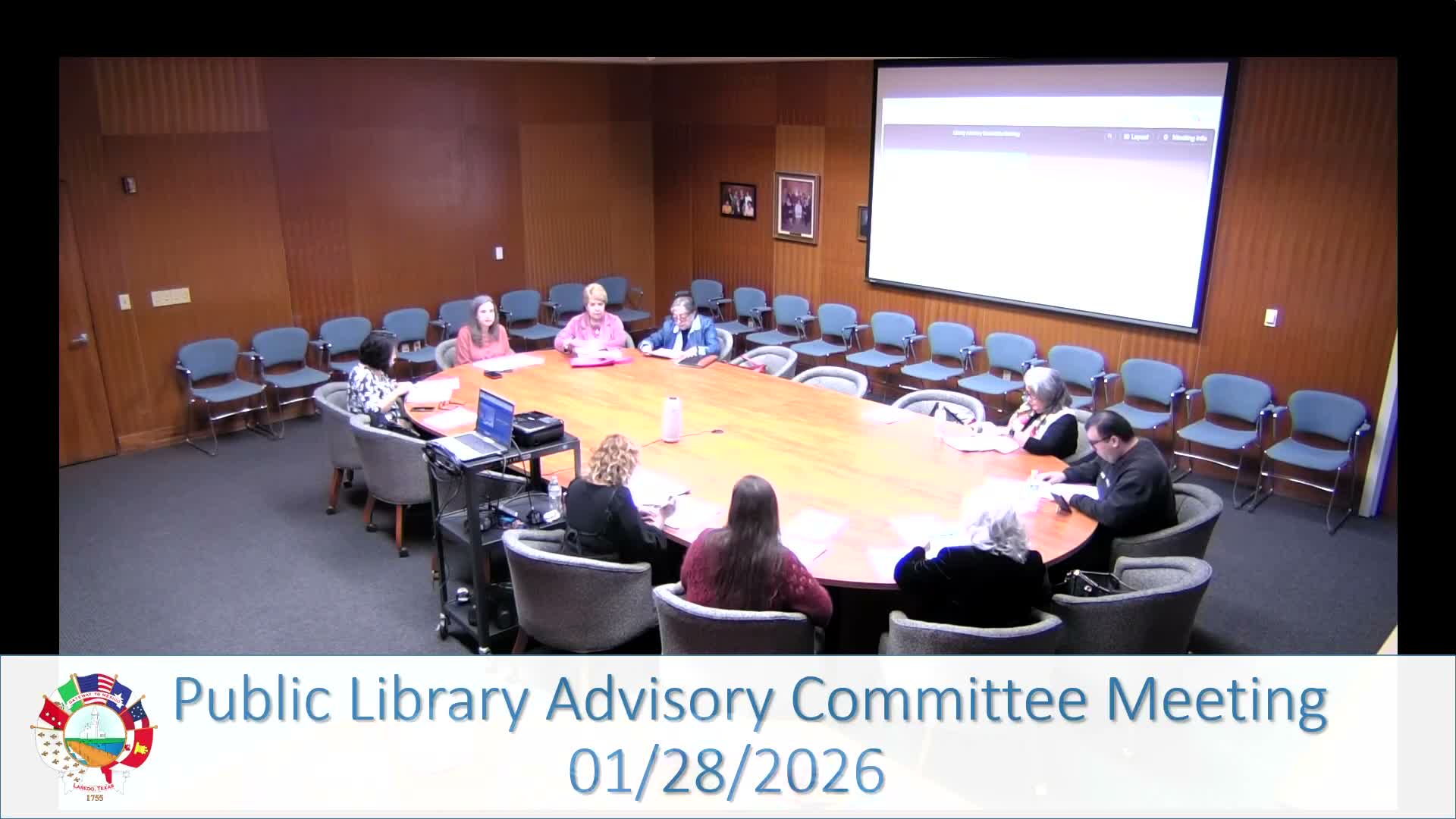 Laredo library advisory committee highlights ribbon cutting for bilingual mobile kiosk, seeks referrals from county offices