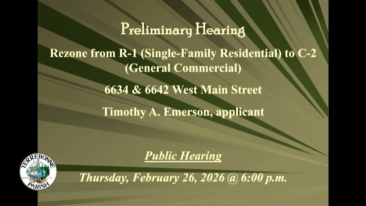 Terrebonne planners to tighten modular‑home and accessory‑structure definitions; public hearing continued