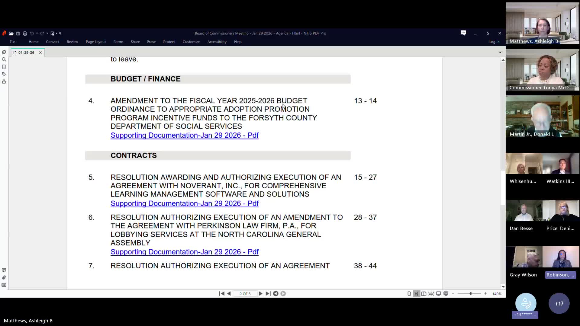 Votes at a glance: contracts, lobbying amendment, tax refunds and routine reports approved