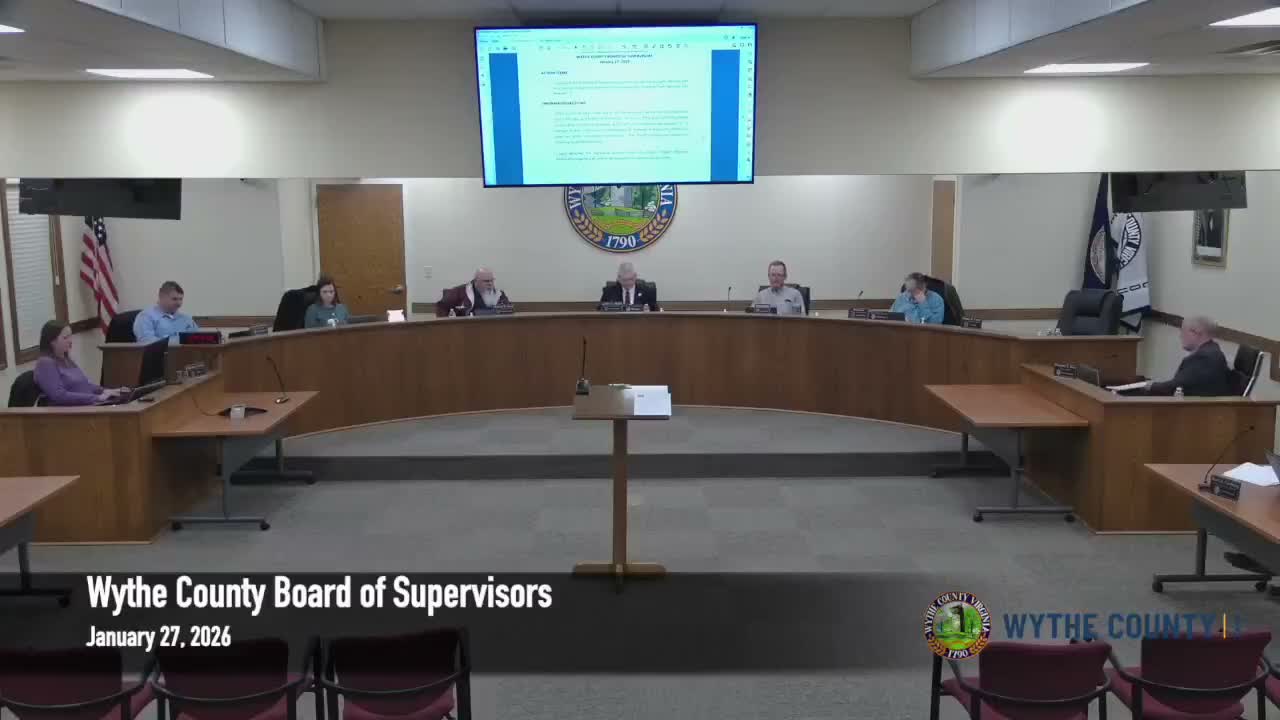 Wythe supervisors approve committee recommendations: grants, recreation fees and software upgrade