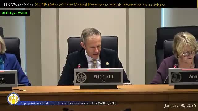 Subcommittee tables HB 376 addressing SUDEP referrals and family notification, 7-0