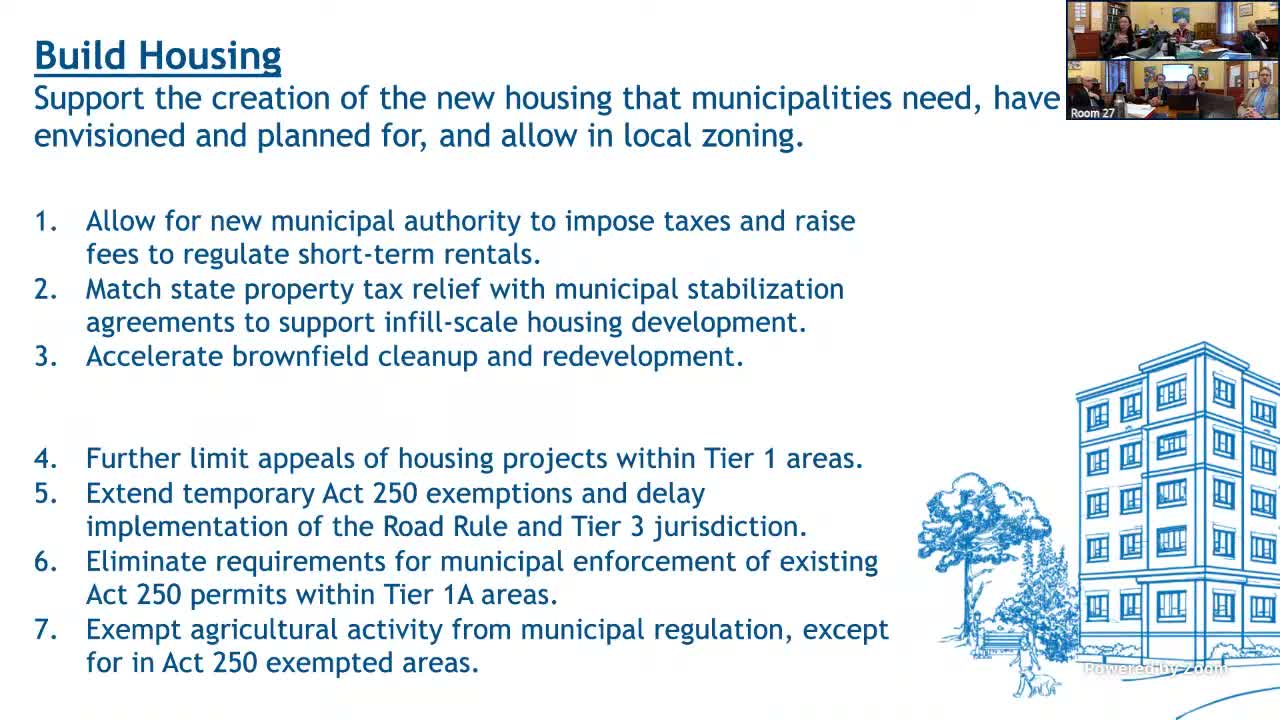 Vermont League warns Act 181 mapping and 'road rule' risk curbing housing in many towns