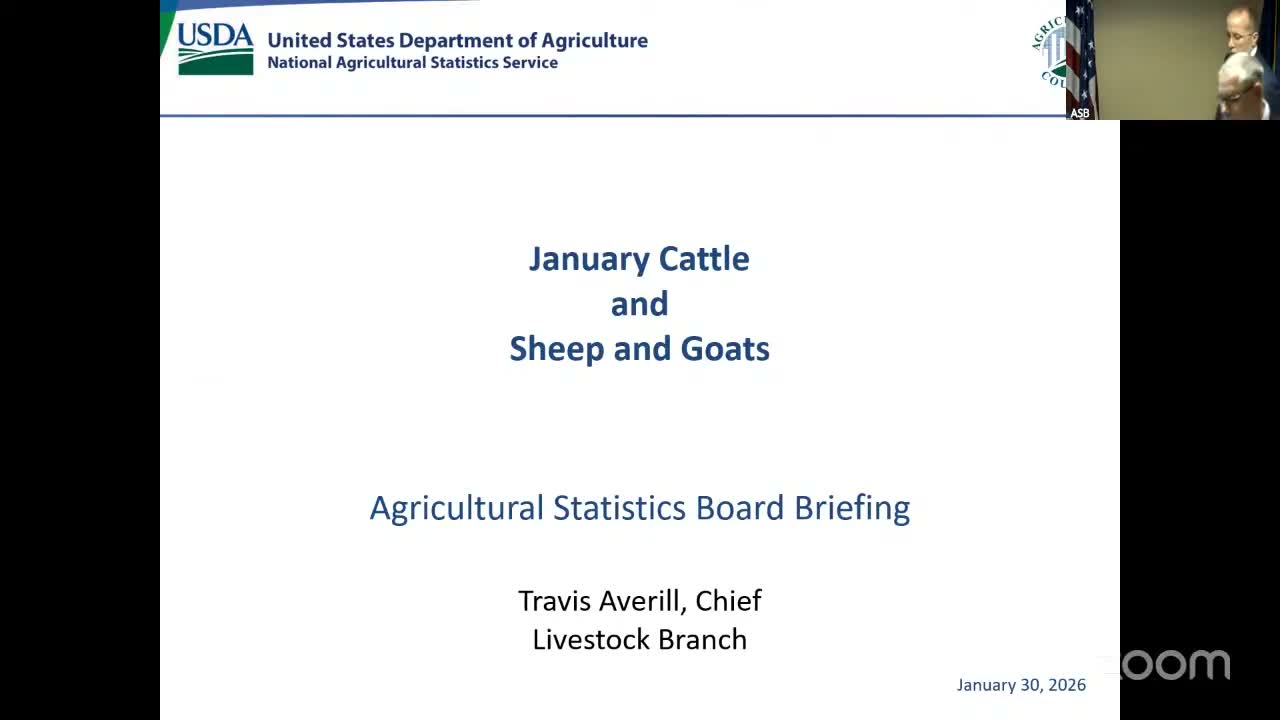 NASS January briefing: U.S. cattle inventory hits lowest January 1 level since 1951; calf, lamb crops down