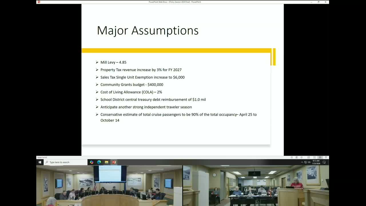 Ketchikan Gateway Borough directs staff to prepare ordinance raising single‑unit sales‑tax exemption to $6,000 as FY27 budget work begins