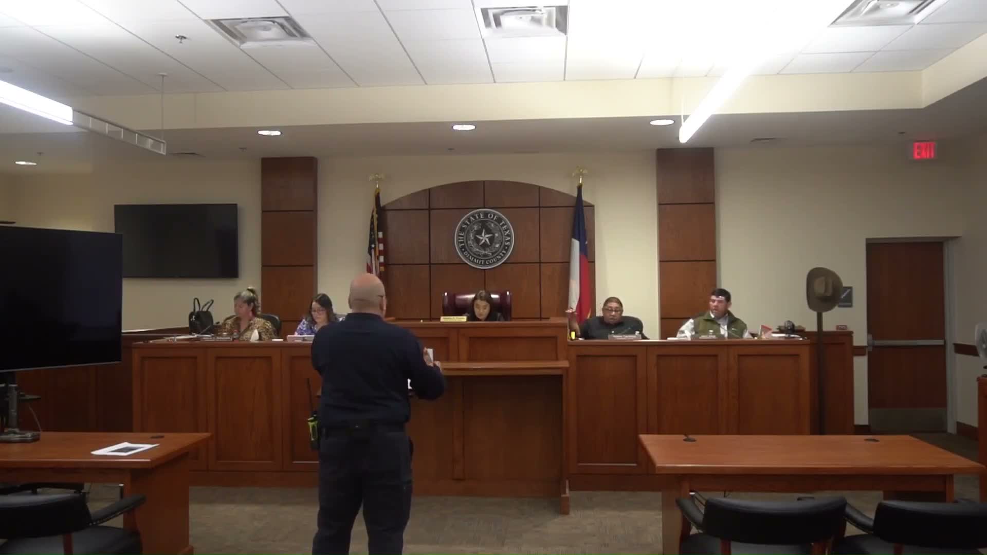 Commissioners approve brush-truck purchase under Texas Forest Grant, with county advance payment