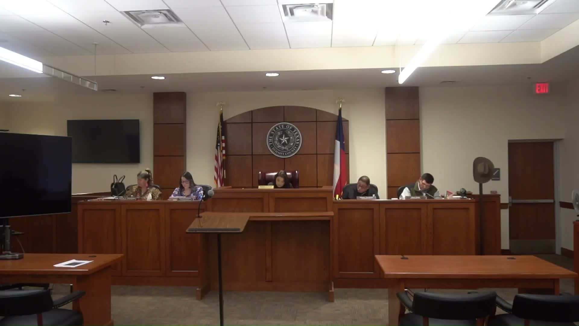 Dimmit County court moves to designate front courthouse parking for county business