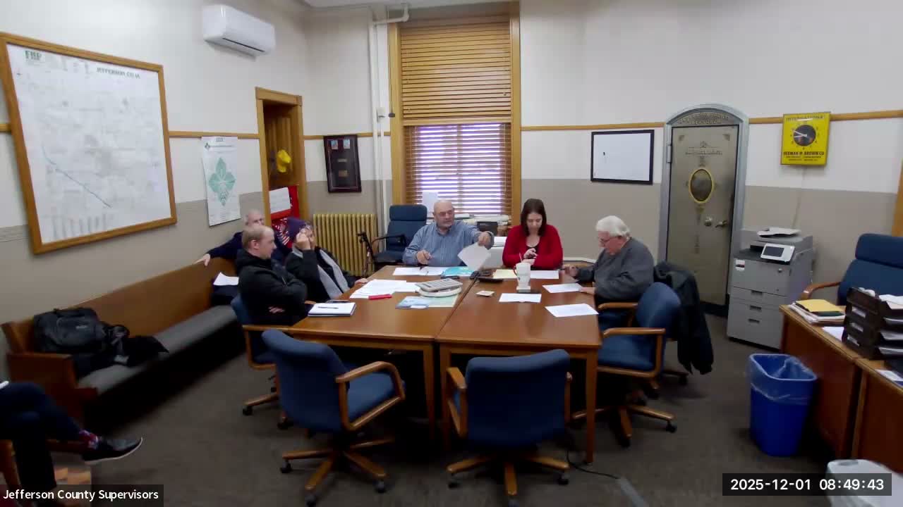 Supervisors defer shared-liability agreement pending insurance/certification and Board of Health input