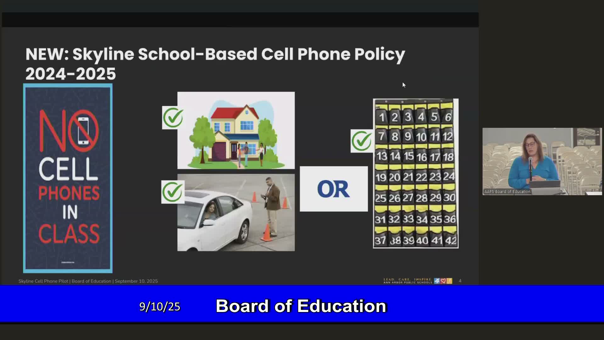 Skyline High s pocket-chart policy credited with reducing classroom phone distractions