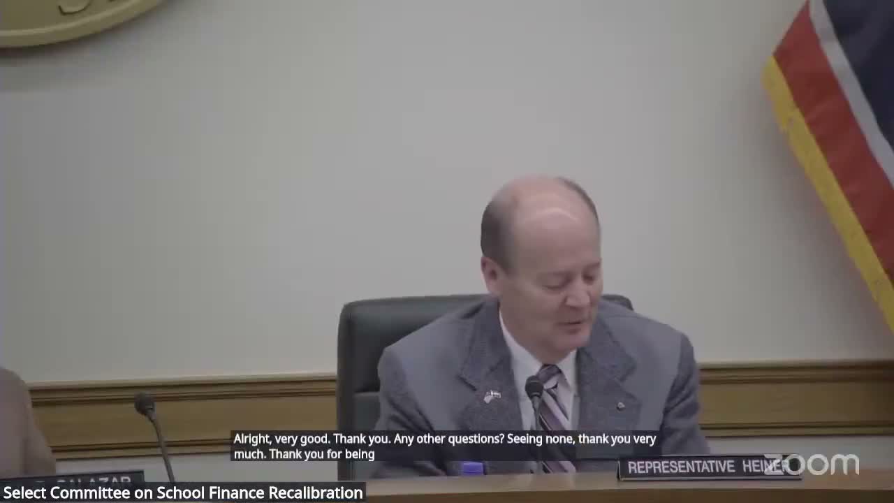 Select Committee unanimously sponsors K‑12 recalibration bill after amendments on class size, RCA and mental‑health supports