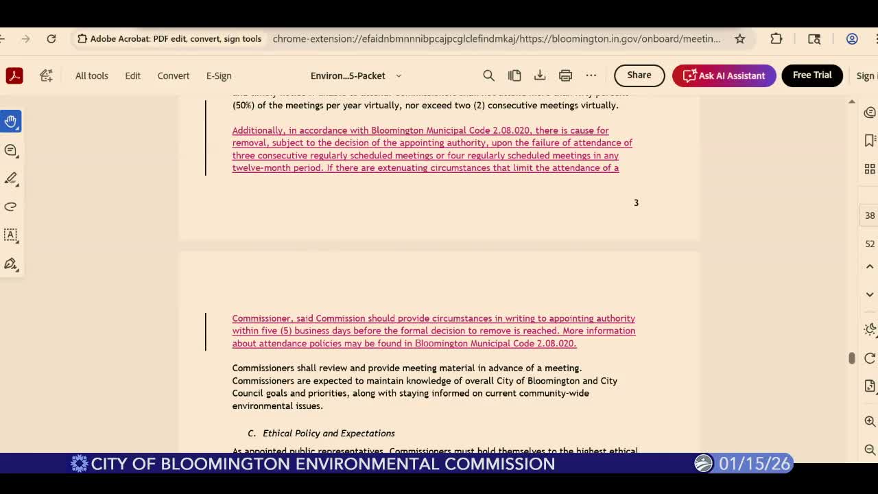 Environmental Commission approves handbook amendment, discusses vacancies and outreach events including Ecoheroes and Garden Fair