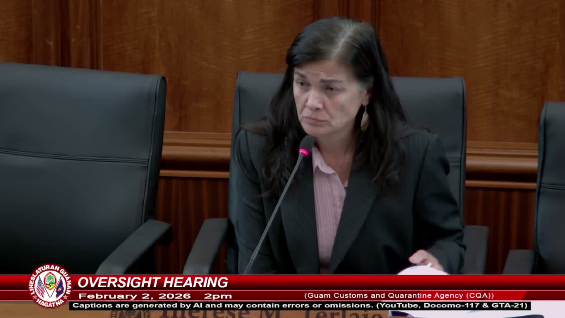 Panel examines port inspections, broken seals and evidence controls at Guam Customs