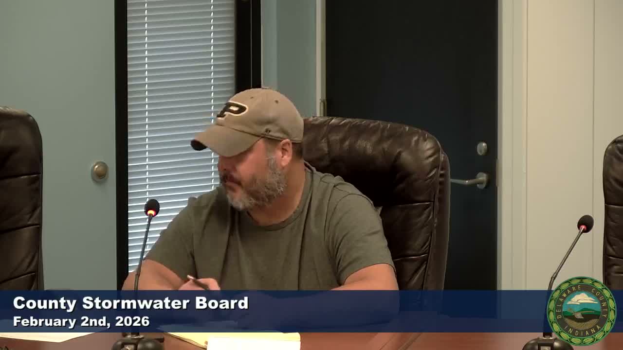 Stormwater board approves $9,279.50 in claims and sets March meeting